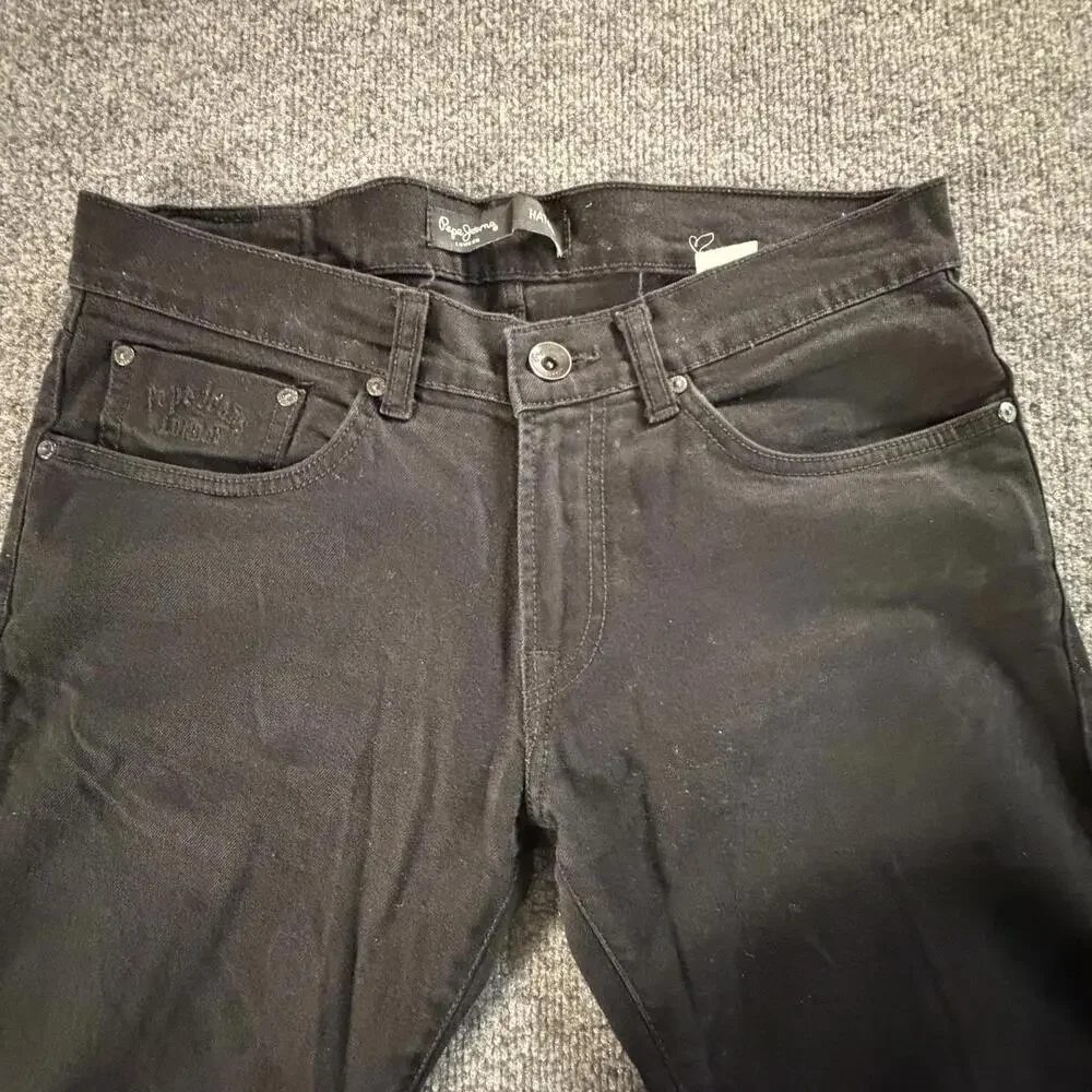 Pepe Jeans London Hatch Black Men's Jeans Waist 32‎ Inseam 34 #825